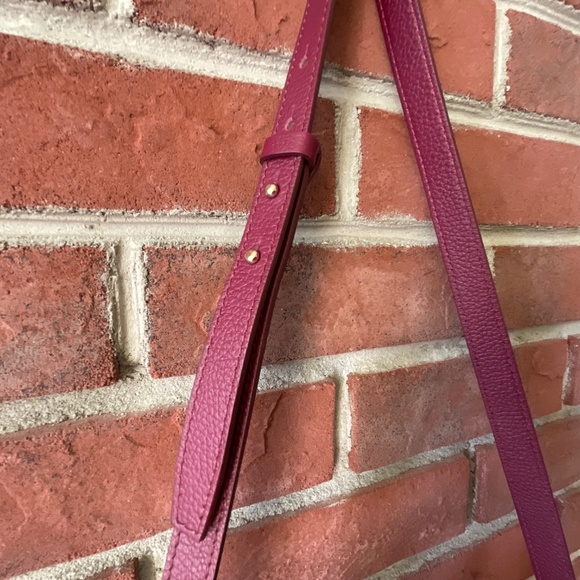 Versace Collection Barrel  Burgundy Leather Satchel Shoulder Bag NWOT - Picture 15 of 16